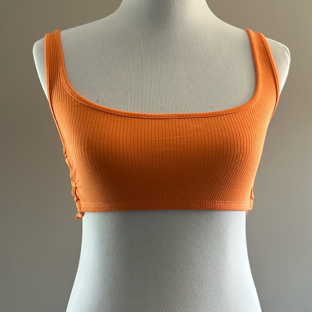 Forever 21 Orange ribbed top